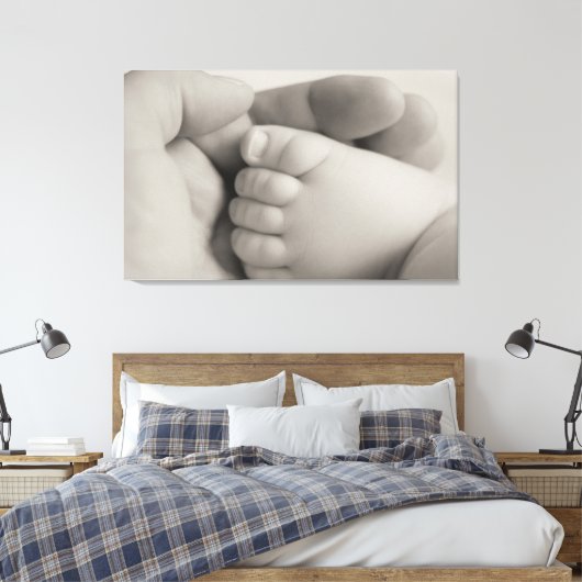 Toile Imprimer - Nouveau né Arrivée ou Personnaliser (Insitu(Chambre))