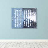 Toile Imprimer Poème Voyage De Neige Par Ladee Bas (Insitu (Plancher de Bois))