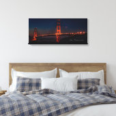 Toile Imprimer San Francisco Night Bridge (Insitu(Chambre))