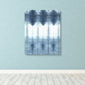 Toile Imprimer Shibori Indigio (Insitu (Plancher de Bois))
