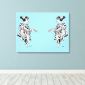 Toile Imprimer : Statue de sculpture grecque antique (Insitu (Plancher de Bois))