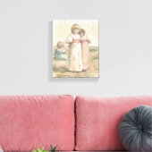 Toile Imprimer vintage "Little Beachcombers" Canvas (Insitu(Salon))