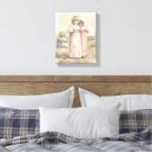 Toile Imprimer vintage "Little Beachcombers" Canvas (Insitu(Chambre))