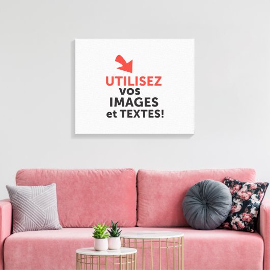 Toile Imprimer vos conceptions en ligne en français (Insitu(Salon))