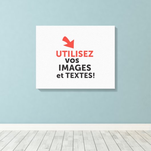 Toile Imprimer vos conceptions en ligne en français (Insitu (Plancher de Bois))