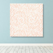 Toile Imprimer Zebra Peach (Insitu (Plancher de Bois))