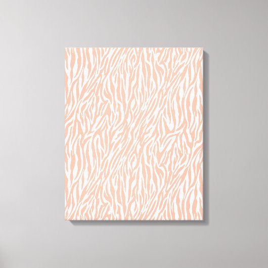 Toile Imprimer Zebra Peach (Recto)