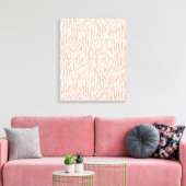 Toile Imprimer Zebra Peach (Insitu(Salon))