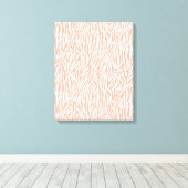 Toile Imprimer Zebra Peach (Insitu (Plancher de Bois))