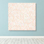 Toile Imprimer Zebra Peach (Insitu (Plancher de Bois))