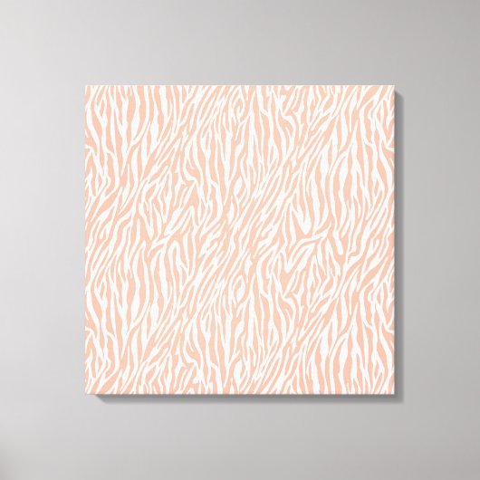 Toile Imprimer Zebra Peach (Recto)