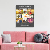 Toile In Love Memory Memorial Citation Gris Photo Collag (Insitu(Salon))