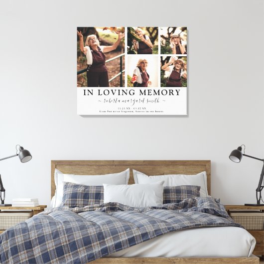 Toile In Love Memory Photo Tribute Canvas Print (Insitu(Chambre))
