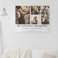 In Love Memory Photo Tribute Canvas Print