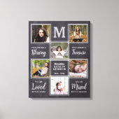 Toile In Love Memory Unique Photo Collage Memorial (Recto)