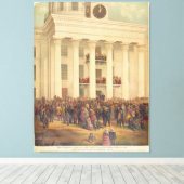 Toile Inauguration de Jefferson Davis Guerre civile amér (Insitu (Plancher de Bois))