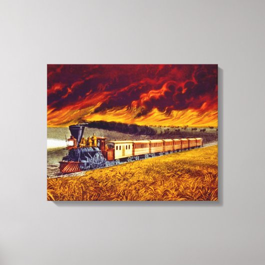 Toile Incendie de prairie 1872 (Recto)