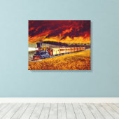 Toile Incendie de prairie 1872 (Insitu (Plancher de Bois))