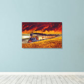 Toile Incendie de prairie 1872 (Insitu (Plancher de Bois))