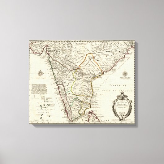Toile Inde, Bangladesh, Asie (Recto)