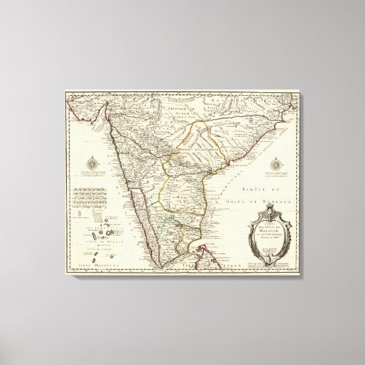 Toile Inde, Bangladesh, Asie (Recto)