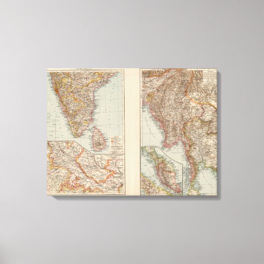Toile Inde Sud, Birmanie, péninsule malaise (Recto)