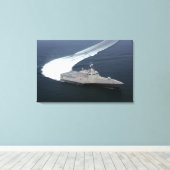 Toile Indépendance des navires de combat dans le golfe d (Insitu (Plancher de Bois))