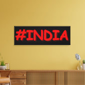 Toile "#India" Joli design. Commandez dès maintenant  (Insitu(Salon))