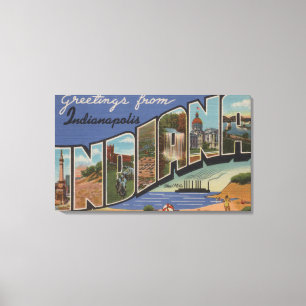 Toile Indianapolis, Indiana (aciéries/dunes de sable)