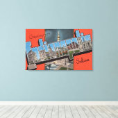 Toile Indianapolis, Indiana (Town Plaza) (Insitu (Plancher de Bois))