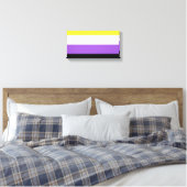 Toile Indicateur de fierté non binaire (Insitu(Chambre))