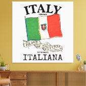 Toile Indicateur de pays Italie vintage (Insitu(Salon))