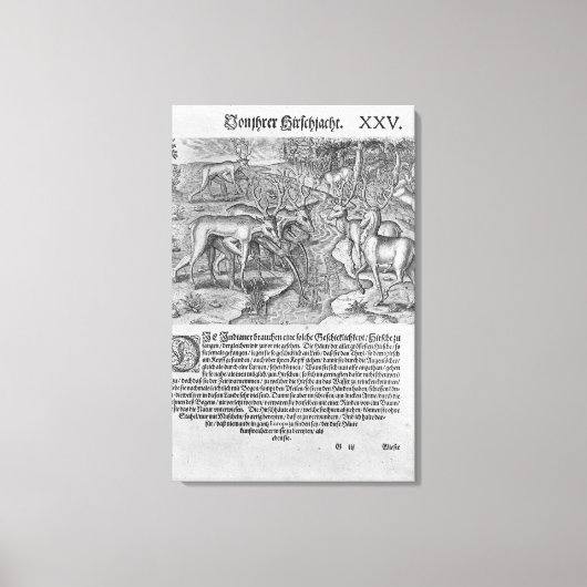 Toile Indiens de Floride qui chassent des cerfs (Recto)