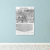 Toile Indiens de Floride qui chassent des cerfs (Insitu (Plancher de Bois))