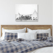 Toile Indiens de Miniconjou devant Tipis Photo (Insitu(Chambre))