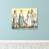 Toile Indiens Michoacan en costume traditionnel, Mexique (Insitu (Plancher de Bois))