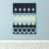 Toile Indigo Beauty Shibori Canvas Print (Insitu (Plancher de Bois))