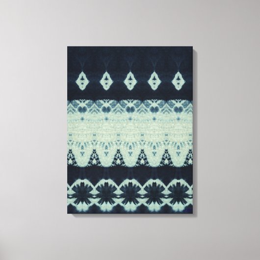 Toile Indigo Beauty Shibori Canvas Print (Recto)