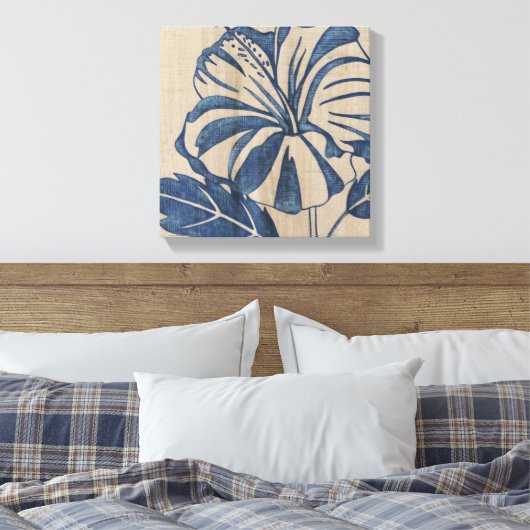 Toile Indigo Hibiscus (Insitu(Chambre))