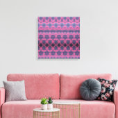 Toile Indigo Pink II Stretched Canvas Print (Insitu(Salon))