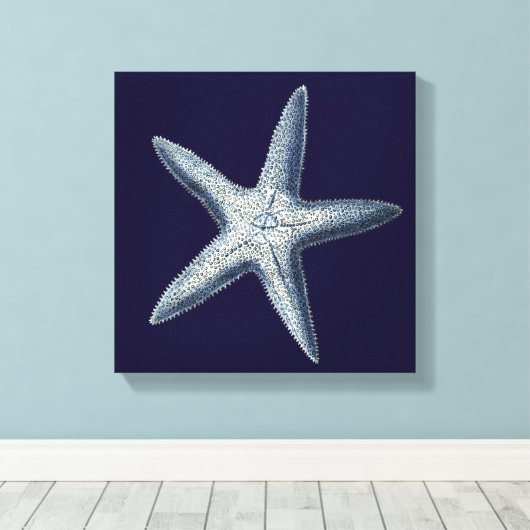 Toile Indigo Shells IV (Insitu (Plancher de Bois))