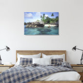 Toile Indonésie. Formations rocheuses le long du rivage (Insitu(Chambre))