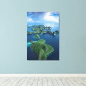 Toile Indonésie, Papouasie occidentale. Aerial of Raja A (Insitu (Plancher de Bois))