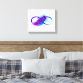 Toile Infini avec plume violette (Insitu(Chambre))