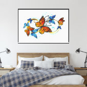 Toile Infini de papillons monarques (Insitu(Chambre))