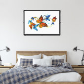 Toile Infini de papillons monarques (Insitu(Chambre))