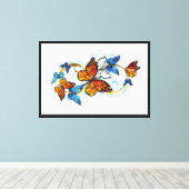 Toile Infini de papillons monarques (Insitu (Plancher de Bois))
