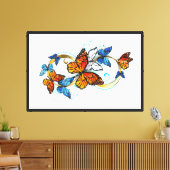 Toile Infini de papillons monarques (Insitu(Salon))