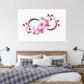 Toile Infinité avec les fleurs Sakura (Insitu(Chambre))