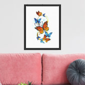 Toile Infinité de papillons monarques (Insitu(Salon))